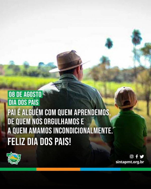 Sintap/MT homenageia todos os Pais neste dia especial!!!!