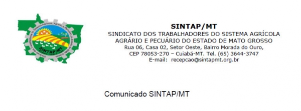 Comunicado SINTAP/MT