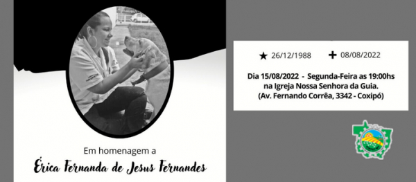 Missa de Sétimo Dia - Érica Fernanda de Jesus Fernandes