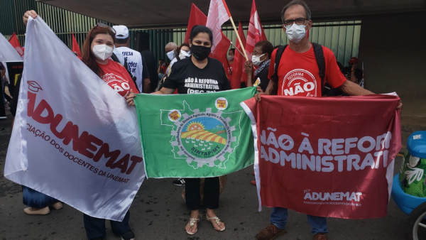 Presidente do Sintap/MT e Servidores Públicos reforçam resistência em Brasília contra a PEC 32 que deve ser pautada na próxima semana