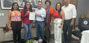 Presidente e diretores do Sintap/MT se reuniram com deputado Eduardo Botelho para discutir demandas dos servidores